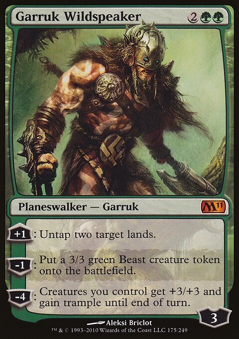 Garruk Wildspeaker - Magic 2011 #175 - Front