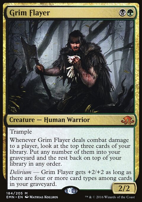 Grim Flayer - Eldritch Moon #184 - Front