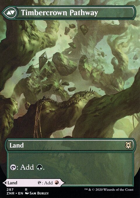 Cragcrown Pathway - Zendikar Rising #287 - Back