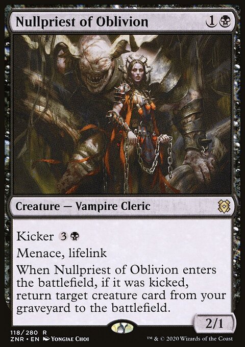 Nullpriest of Oblivion - Zendikar Rising #118 - Front