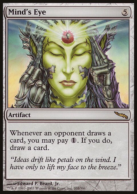 Mind's Eye - Mirrodin #205 - Front