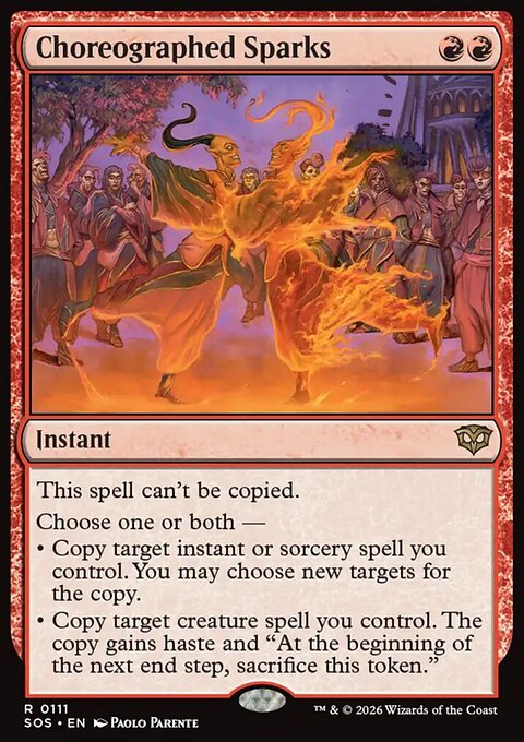 Choreographed Sparks - Secrets of Strixhaven #111 - Front