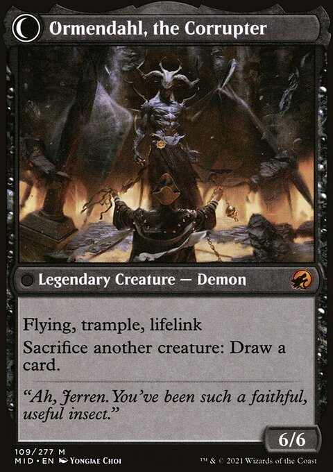 Jerren, Corrupted Bishop - Innistrad: Midnight Hunt #109 - Back