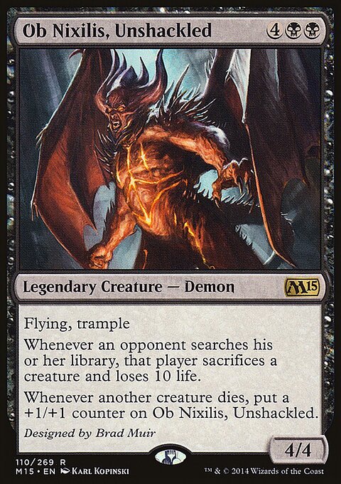 Ob Nixilis, Unshackled - Magic 2015 #110 - Front