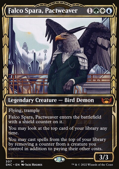 Falco Spara, Pactweaver - Streets of New Capenna #307 - Front