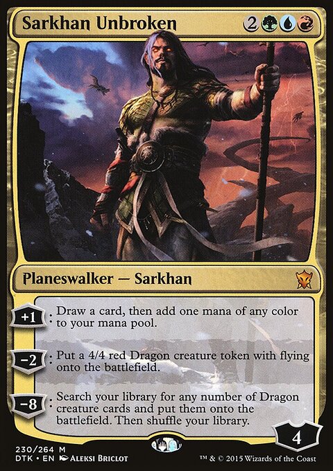 Sarkhan Unbroken - Dragons of Tarkir #230 - Front