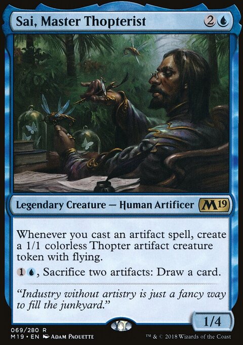 Sai, Master Thopterist - Core Set 2019 #69 - Front