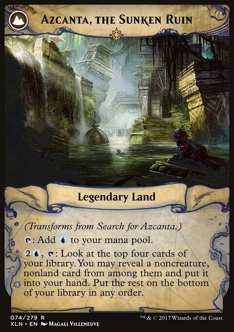 Search for Azcanta - Ixalan #74 - Back