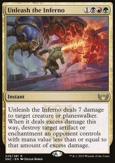 Unleash the Inferno - Streets of New Capenna #229 - Front