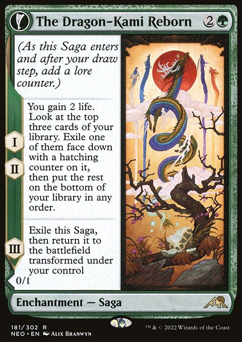 The Dragon-Kami Reborn - Kamigawa: Neon Dynasty #181 - Front