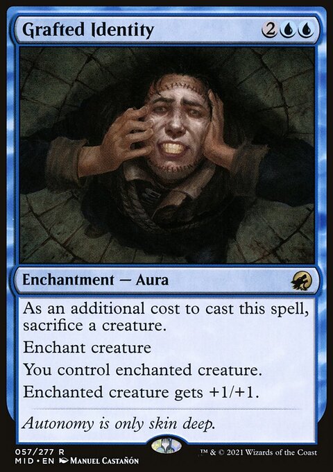 Grafted Identity - Innistrad: Midnight Hunt #57 - Front