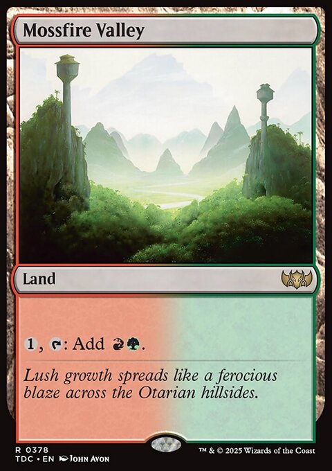 Mossfire Valley - Tarkir: Dragonstorm Commander #378 - Front