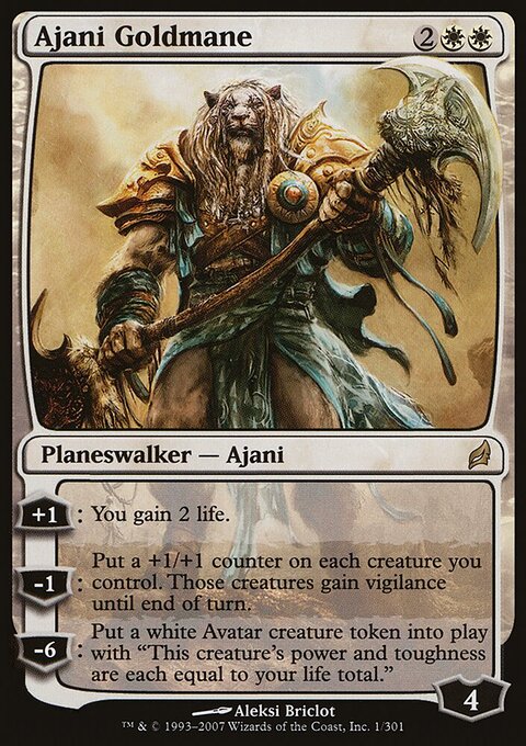 Ajani Goldmane - Lorwyn #1 - Front
