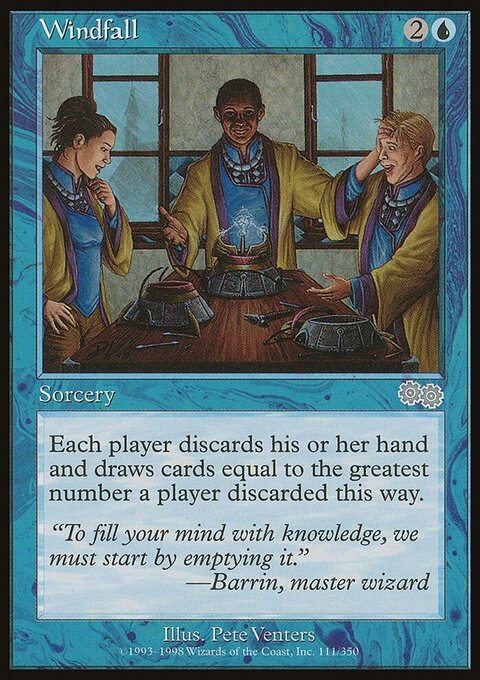 Windfall - Urza's Saga #111 - Front