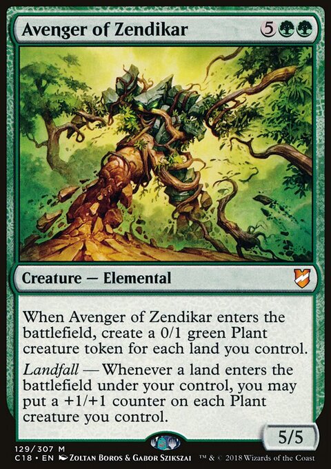 Avenger of Zendikar - Commander 2018 #129 - Front