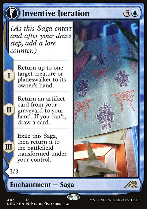 Inventive Iteration - Kamigawa: Neon Dynasty #443 - Front
