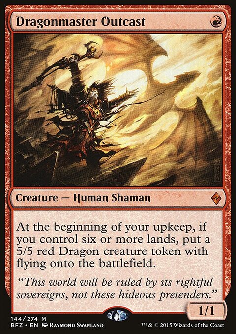 Dragonmaster Outcast - Battle for Zendikar #144 - Front