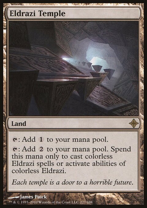 Eldrazi Temple - Rise of the Eldrazi #227 - Front