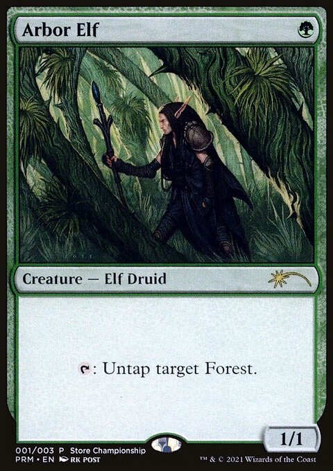 Arbor Elf - Wizards Play Network 2021 #1 - Front