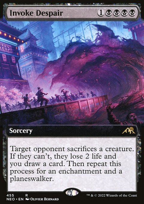 Invoke Despair - Kamigawa: Neon Dynasty #455 - Front
