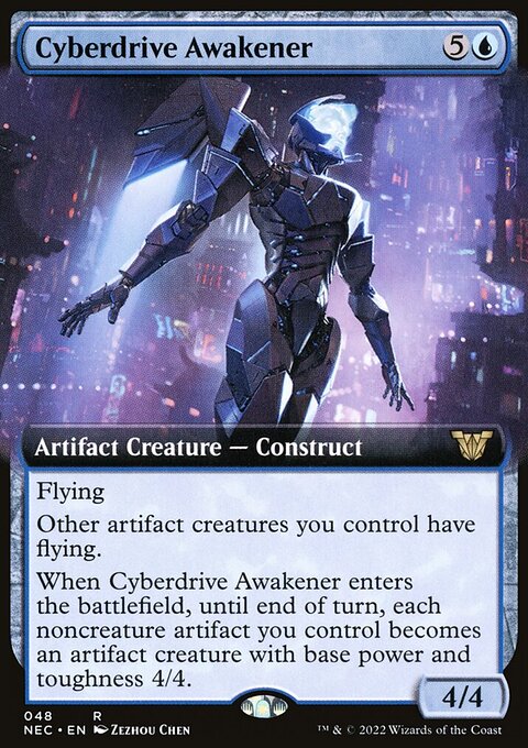 Cyberdrive Awakener - Neon Dynasty Commander #48 - Front