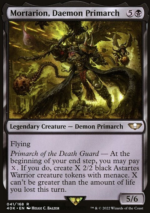 Mortarion, Daemon Primarch - Warhammer 40,000 Commander #41 - Front