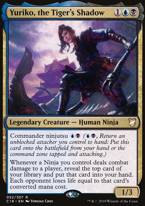 Yuriko, the Tiger's Shadow - Commander 2018 #52 - Front