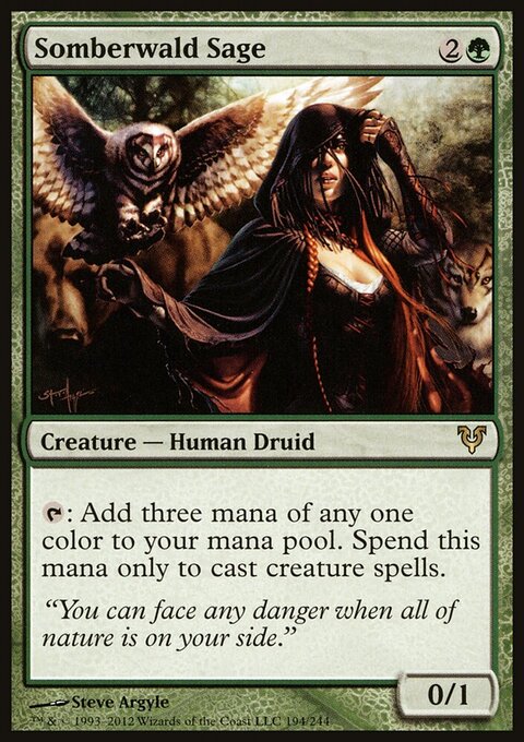 Somberwald Sage - Avacyn Restored #194 - Front