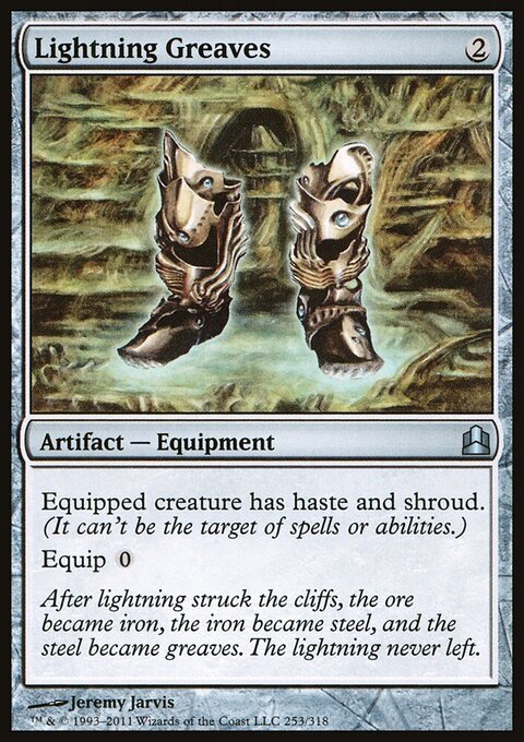 Lightning Greaves - Commander 2011 #253 - Front