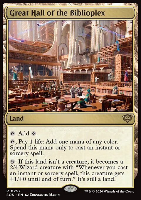 Great Hall of the Biblioplex - Secrets of Strixhaven #257 - Front