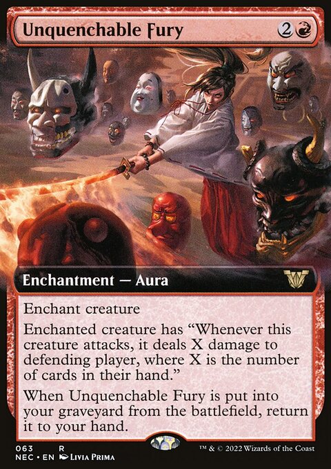 Unquenchable Fury - Neon Dynasty Commander #63 - Front
