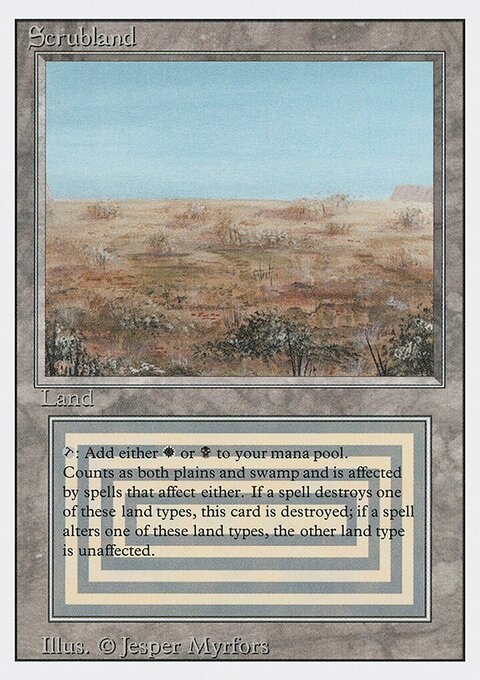 Scrubland - Revised Edition #286 - Front