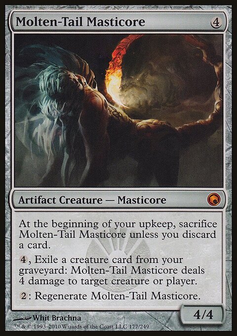 Molten-Tail Masticore - Scars of Mirrodin #177 - Front