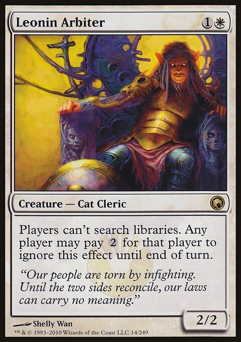 Leonin Arbiter - Scars of Mirrodin #14 - Front