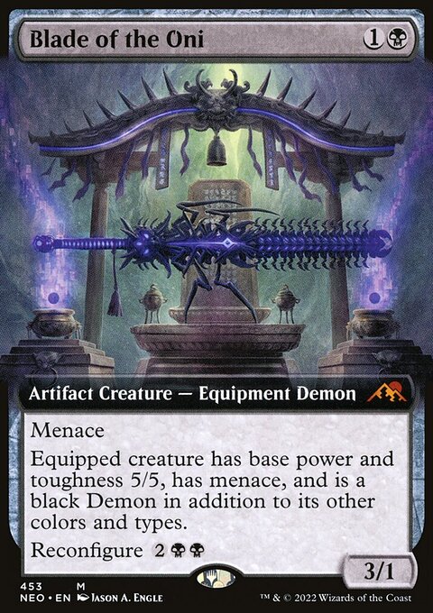 Blade of the Oni - Kamigawa: Neon Dynasty #453 - Front