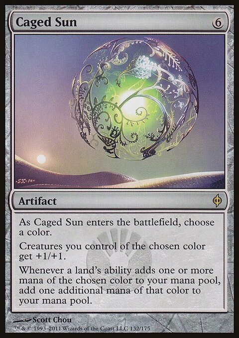 Caged Sun - New Phyrexia #132 - Front