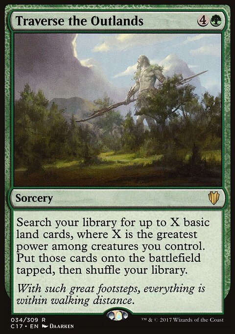 Traverse the Outlands - Commander 2017 #34 - Front