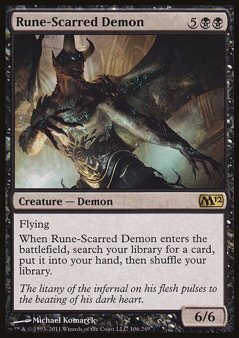 Rune-Scarred Demon - Magic 2012 #106 - Front