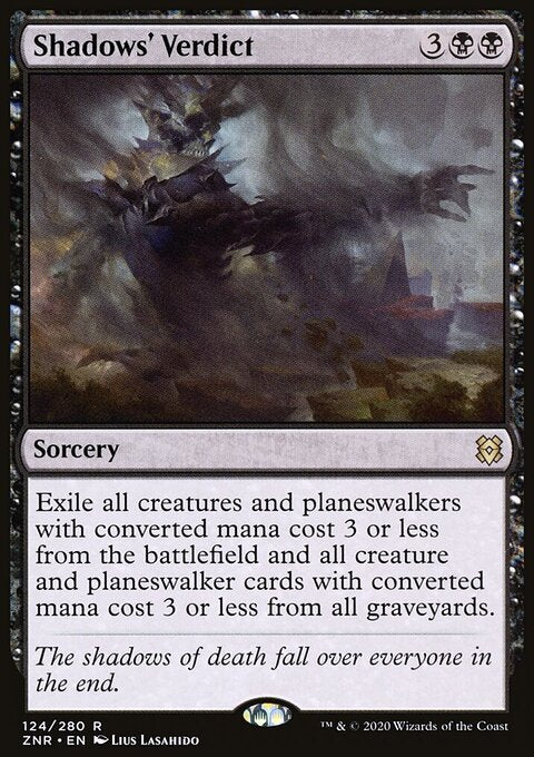 Shadows' Verdict - Zendikar Rising #124 - Front
