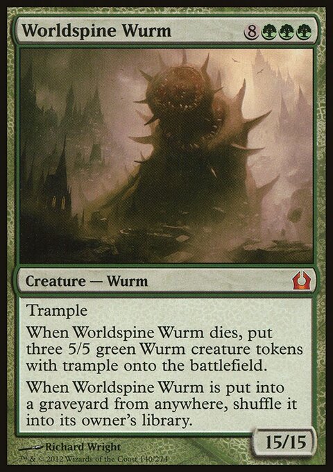 Worldspine Wurm - Return to Ravnica #140 - Front