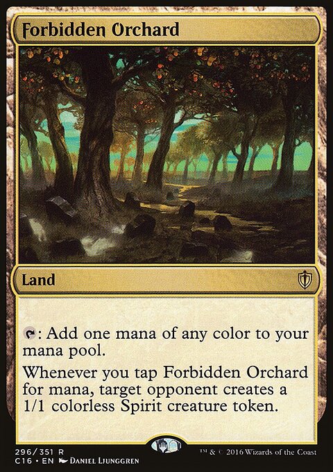 Forbidden Orchard - Commander 2016 #296 - Front