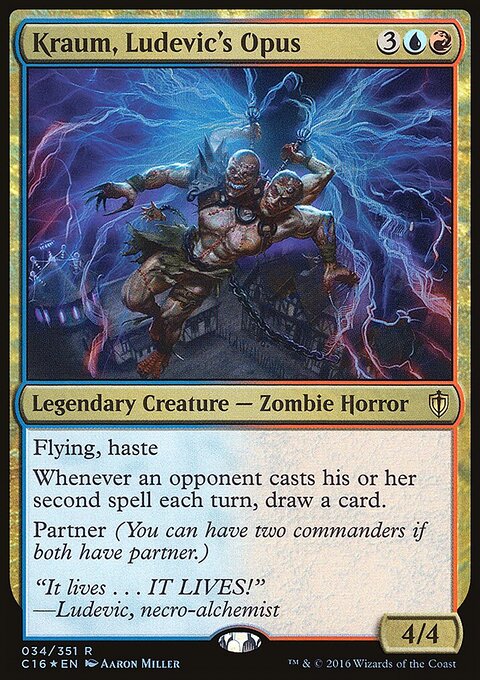 Kraum, Ludevic's Opus - Commander 2016 #34 - Front