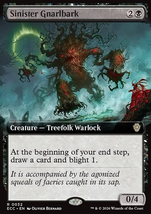 Sinister Gnarlbark - Lorwyn Eclipsed Commander #32 - Front