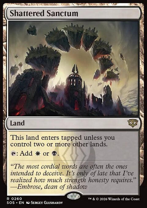Shattered Sanctum - Secrets of Strixhaven #260 - Front