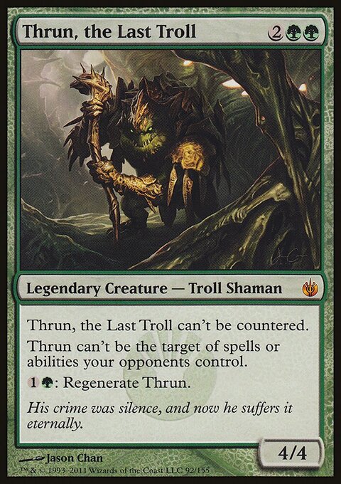 Thrun, the Last Troll - Mirrodin Besieged #92 - Front