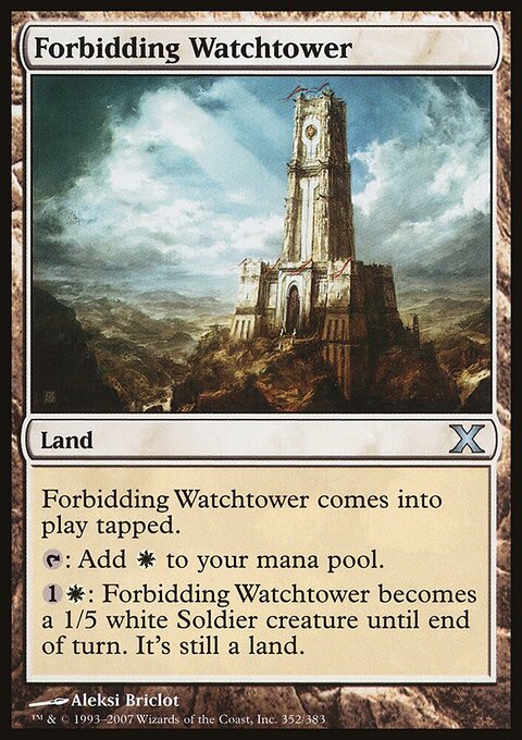Forbidding Watchtower - Tenth Edition #352 - Front