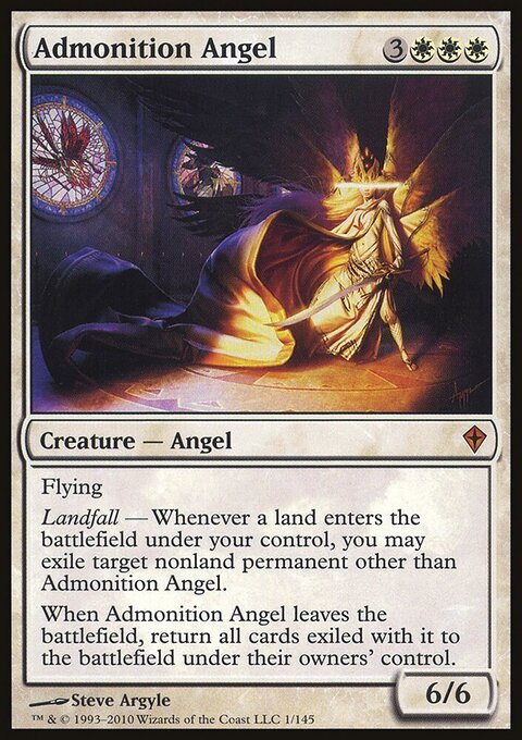Admonition Angel - Worldwake #1 - Front