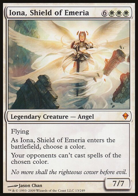 Iona, Shield of Emeria - Zendikar #13 - Front