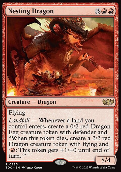 Nesting Dragon - Tarkir: Dragonstorm Commander #225 - Front