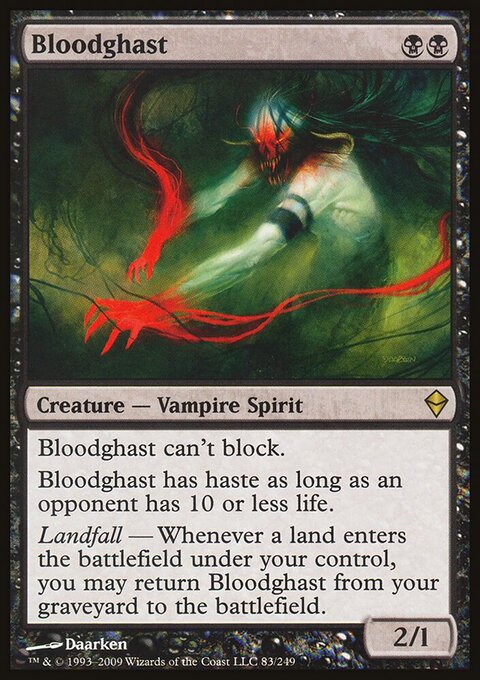 Bloodghast - Zendikar #83 - Front